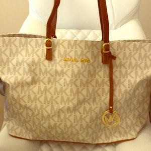 Michael Kors Signature Monogram Large Tote Bag
